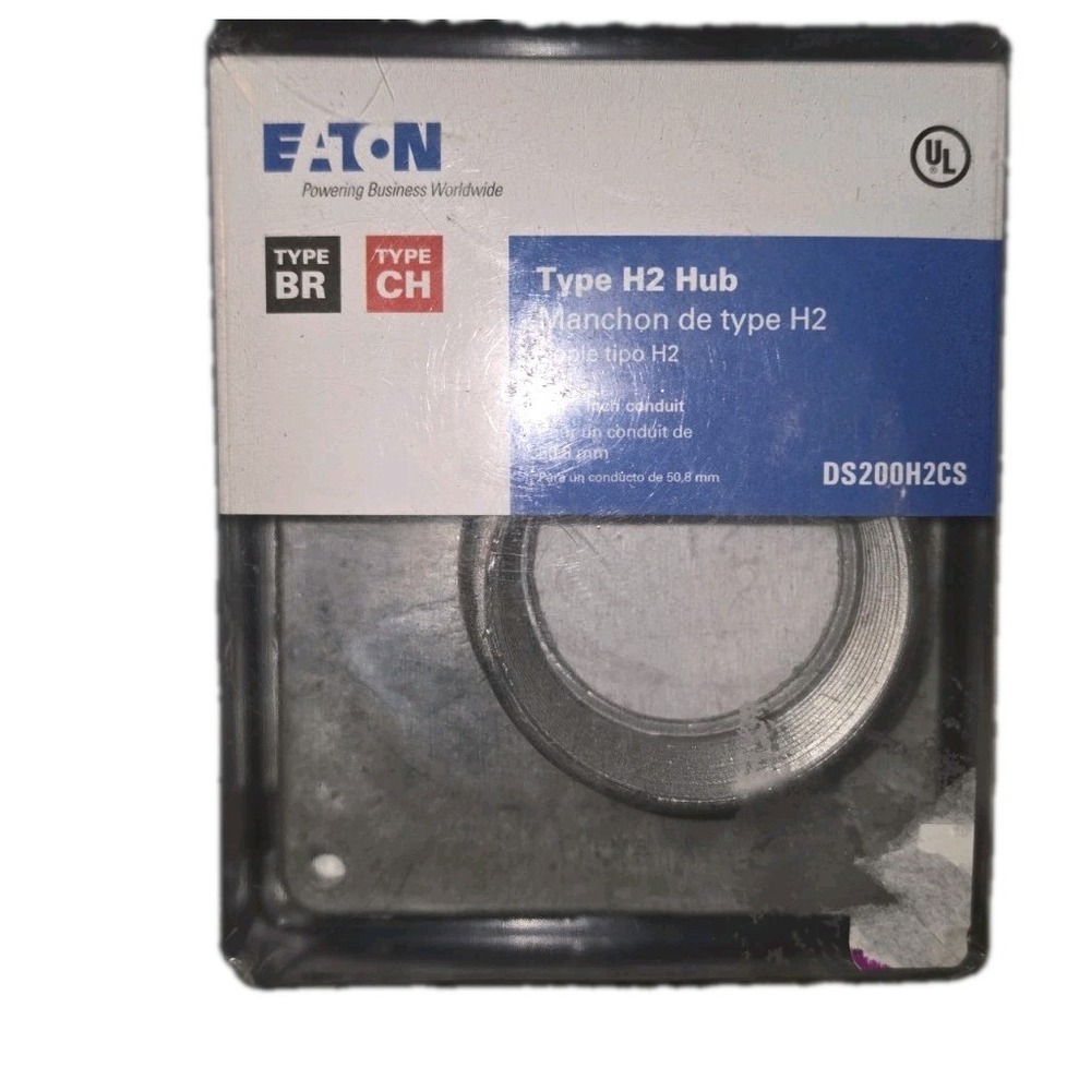 Eaton DS200H2CS Type H2 Loadcenter Hub 2" Silver NEW Conduit Fitting